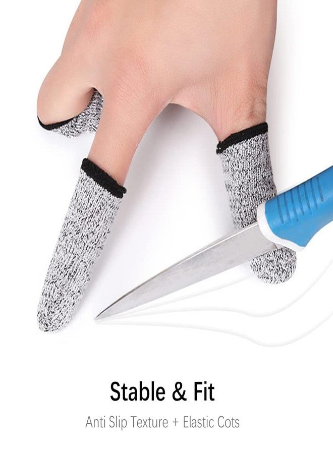 Elfzone Finger Cots Cut Resistant Protector - 20 Pcs Finger Covers for Cuts, Gloves Life Extender, Cut Resistant Finger Protectors for Kitchen, Work, Sculpture, Anti-Slip, Reusable - Image 5